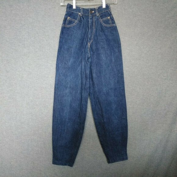 Vtg Sasson High Waisted Tapered Leg Jeans Big Kid